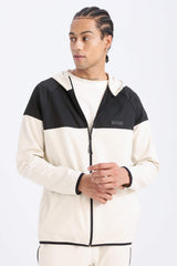 DeFactoFit Standard Fit Hooded Scuba Diving Fabric Sports Zippered Sweatshirt