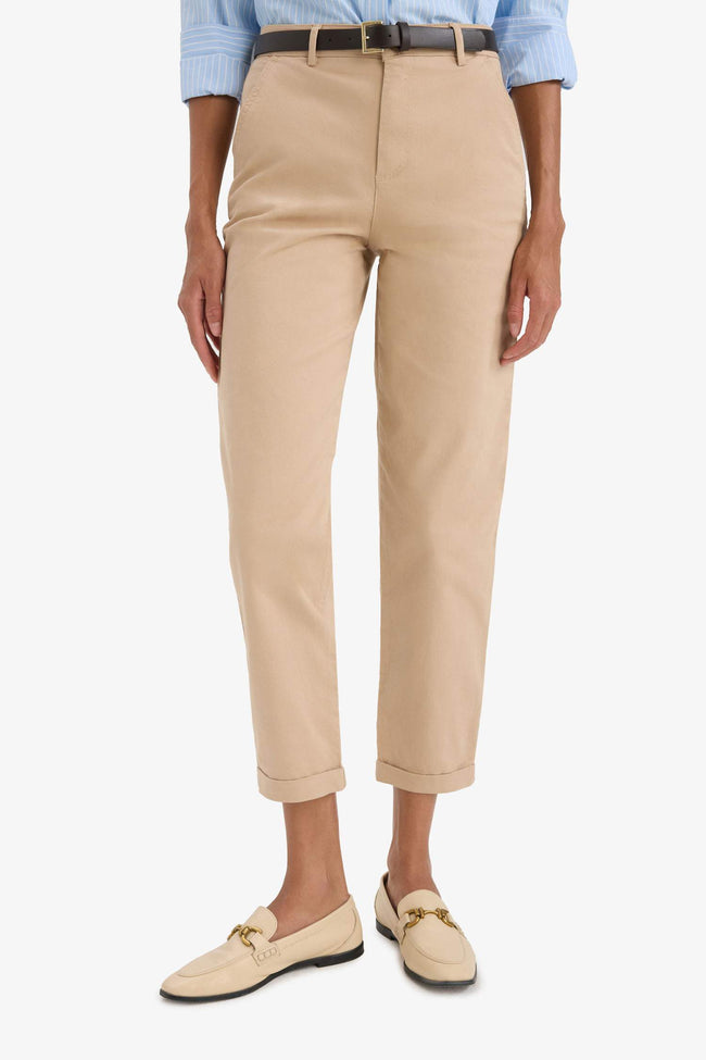 Carrot Fit With Pockets Gabardine Trousers Main Image