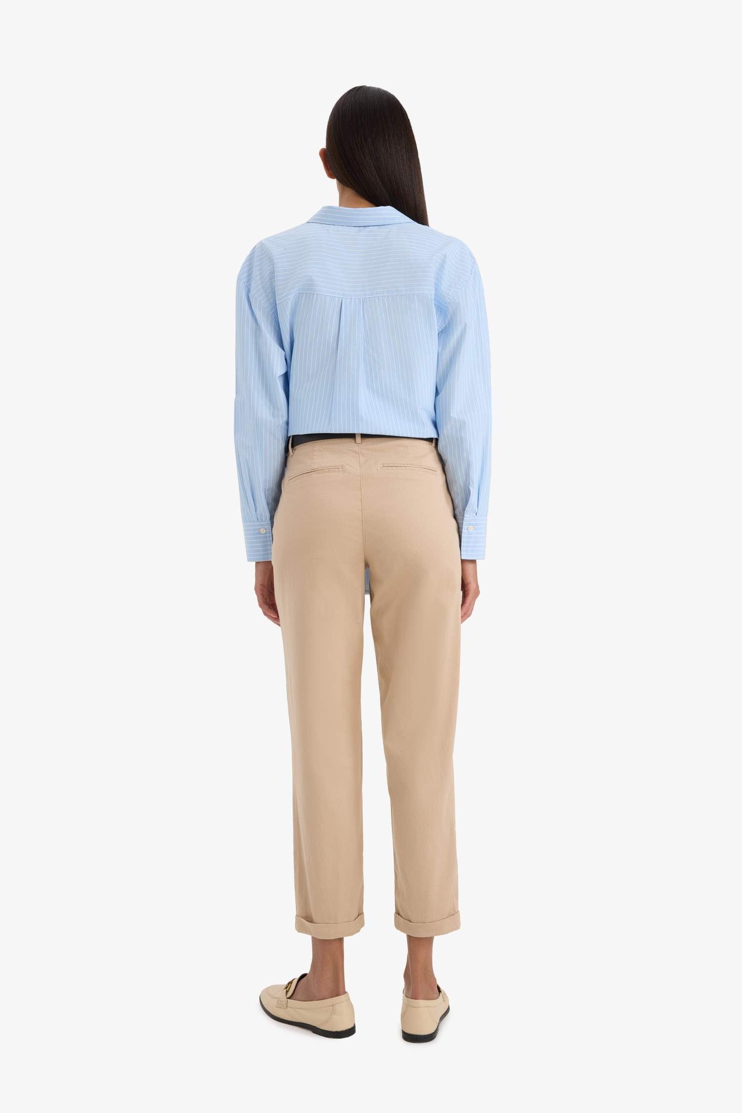 Carrot Fit With Pockets Gabardine Trousers