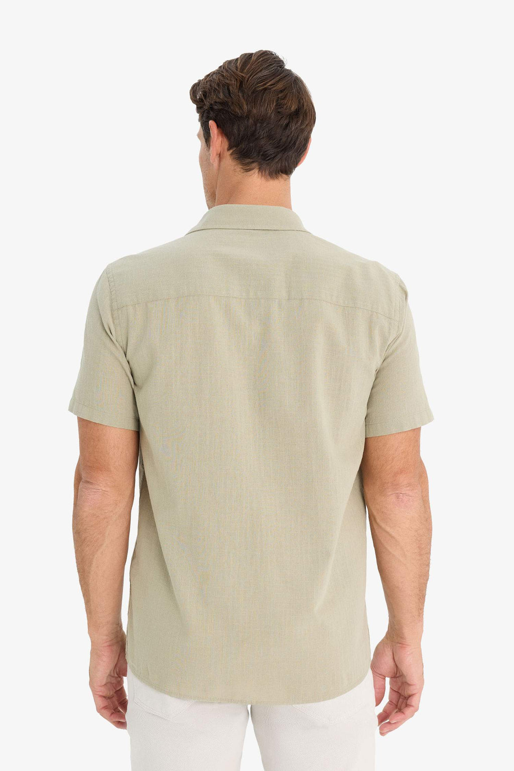 Regular Fit Polo Collar Short Sleeve Shirt