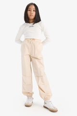 Girls Parachute Jogger Legs Cotton Pants