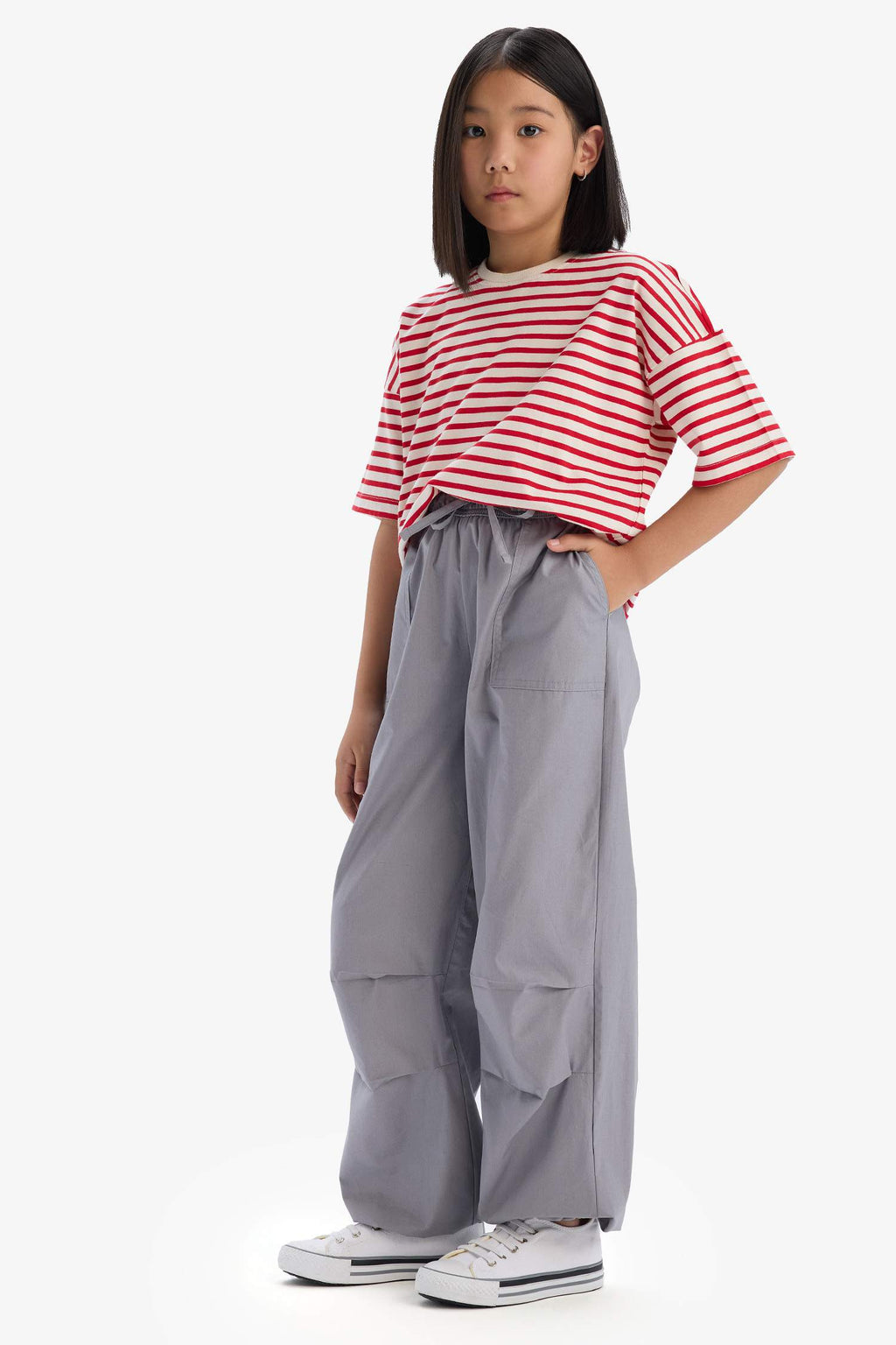 Girls Parachute Jogger Legs Cotton Pants