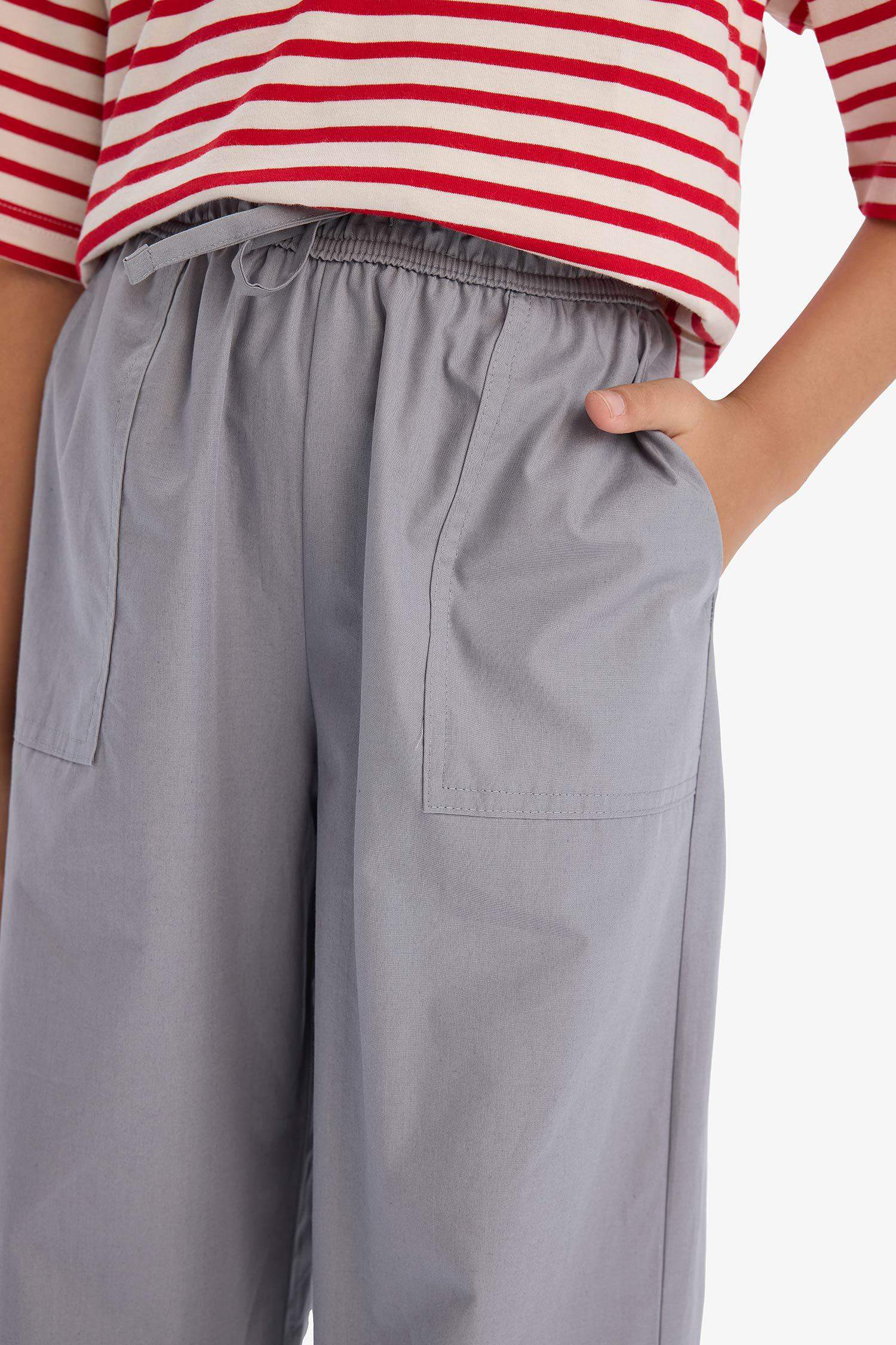 Girls Parachute Jogger Legs Cotton Pants