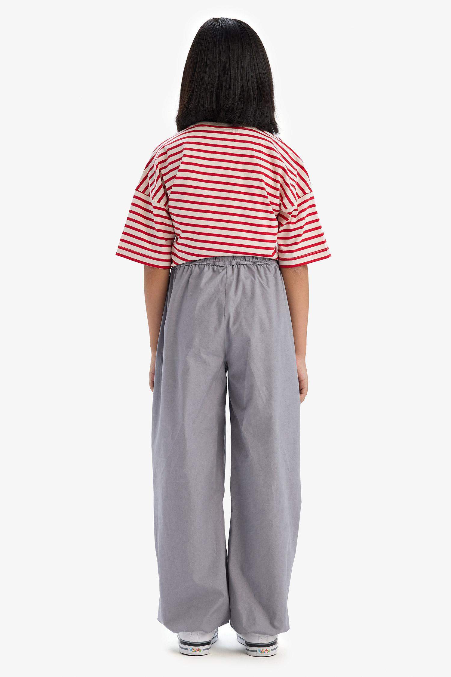 Girls Parachute Jogger Legs Cotton Pants