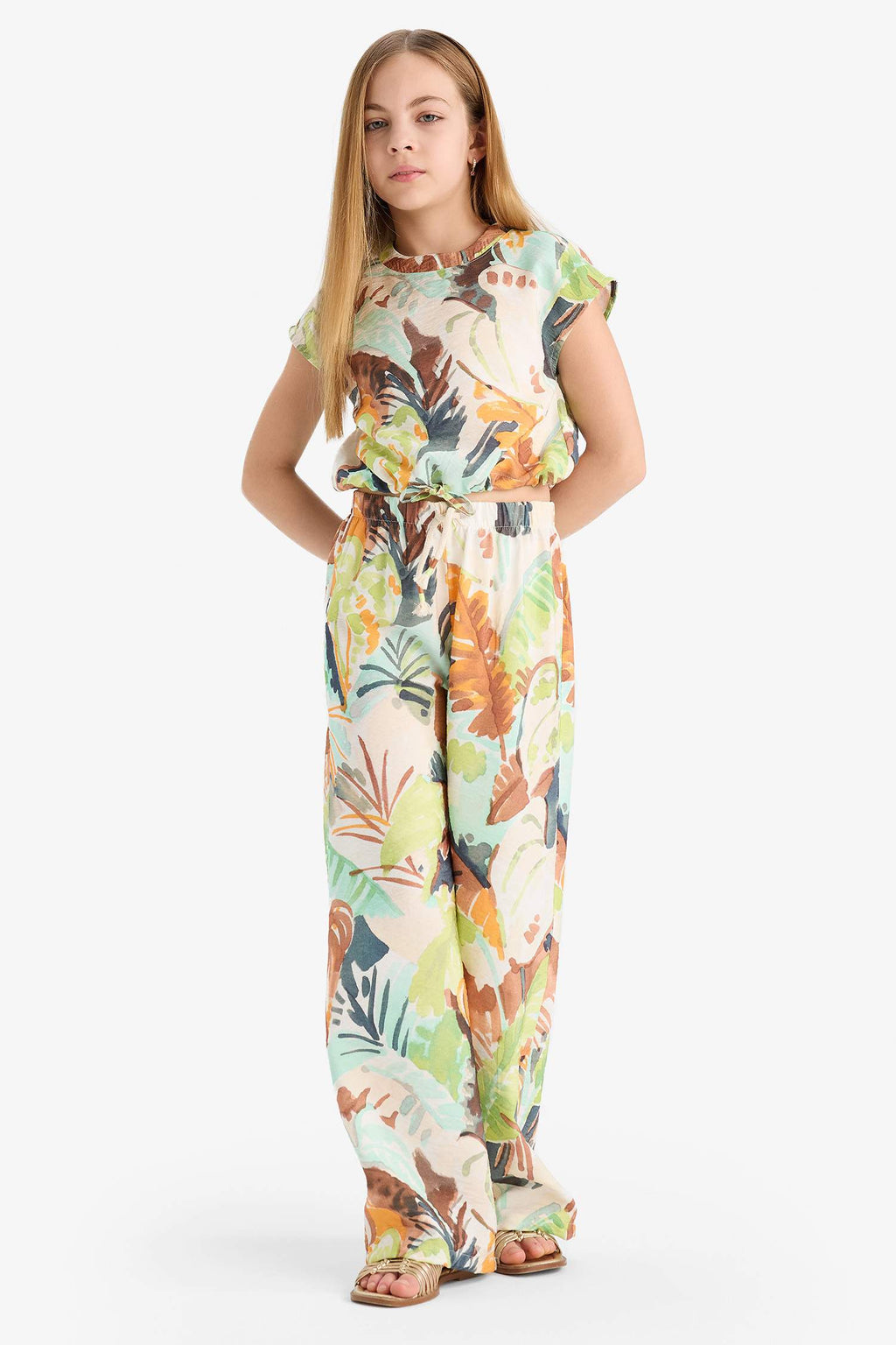 Girl Palazzo Wide Leg Trousers