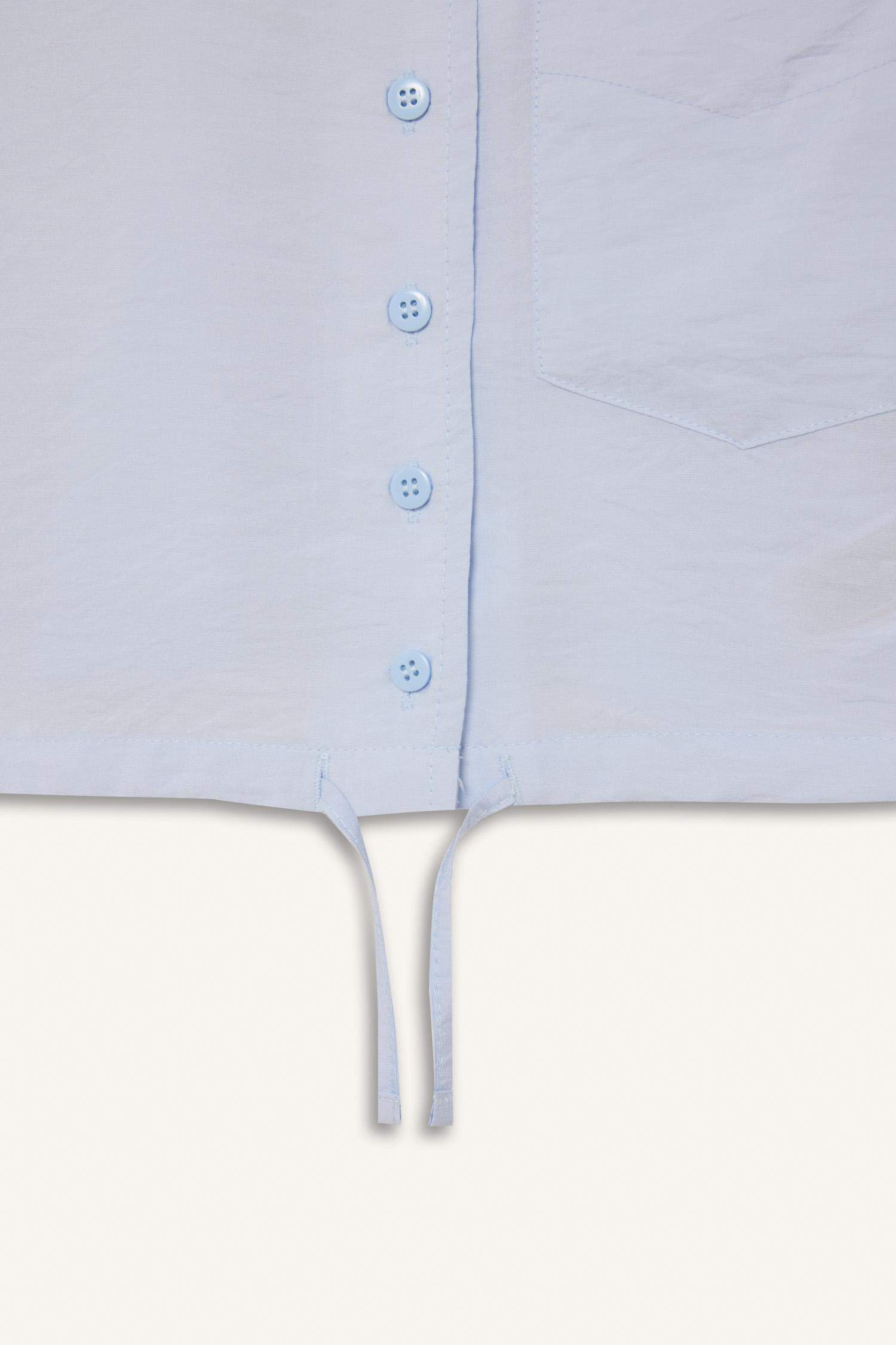 Girl Short Sleeve Crop Shirt