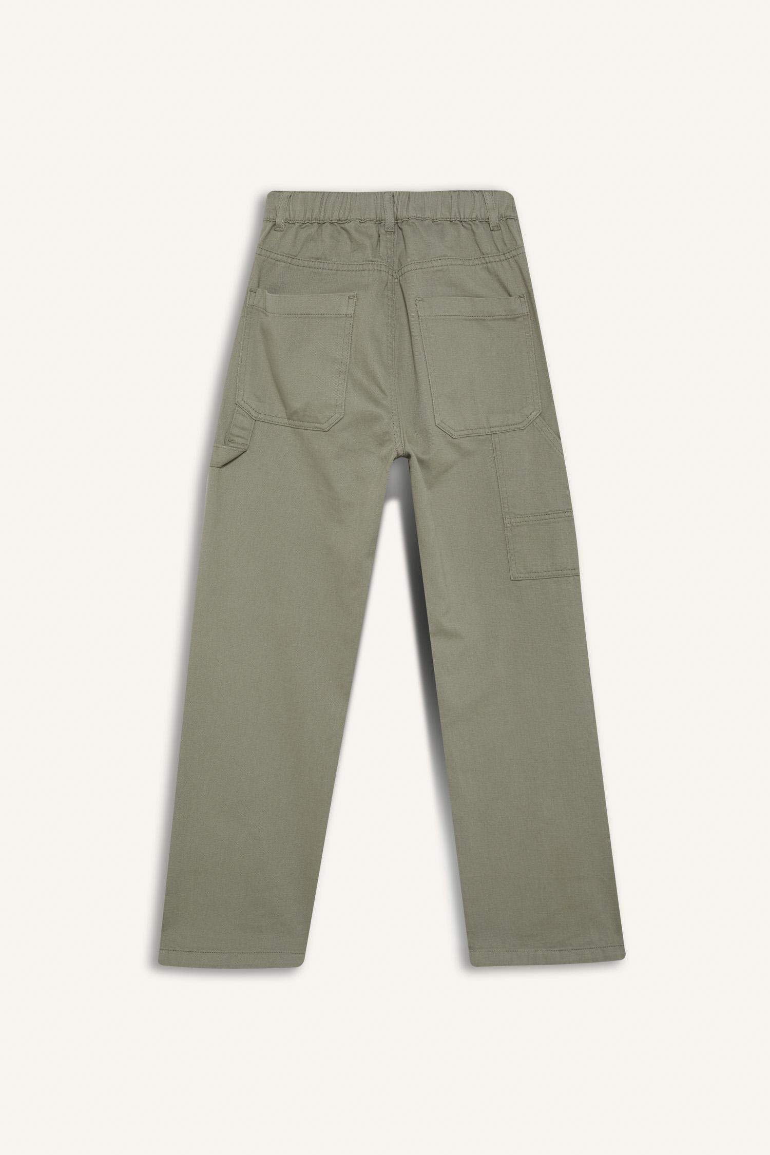 Boy Wide Leg Standard Leg Gabardine Trousers