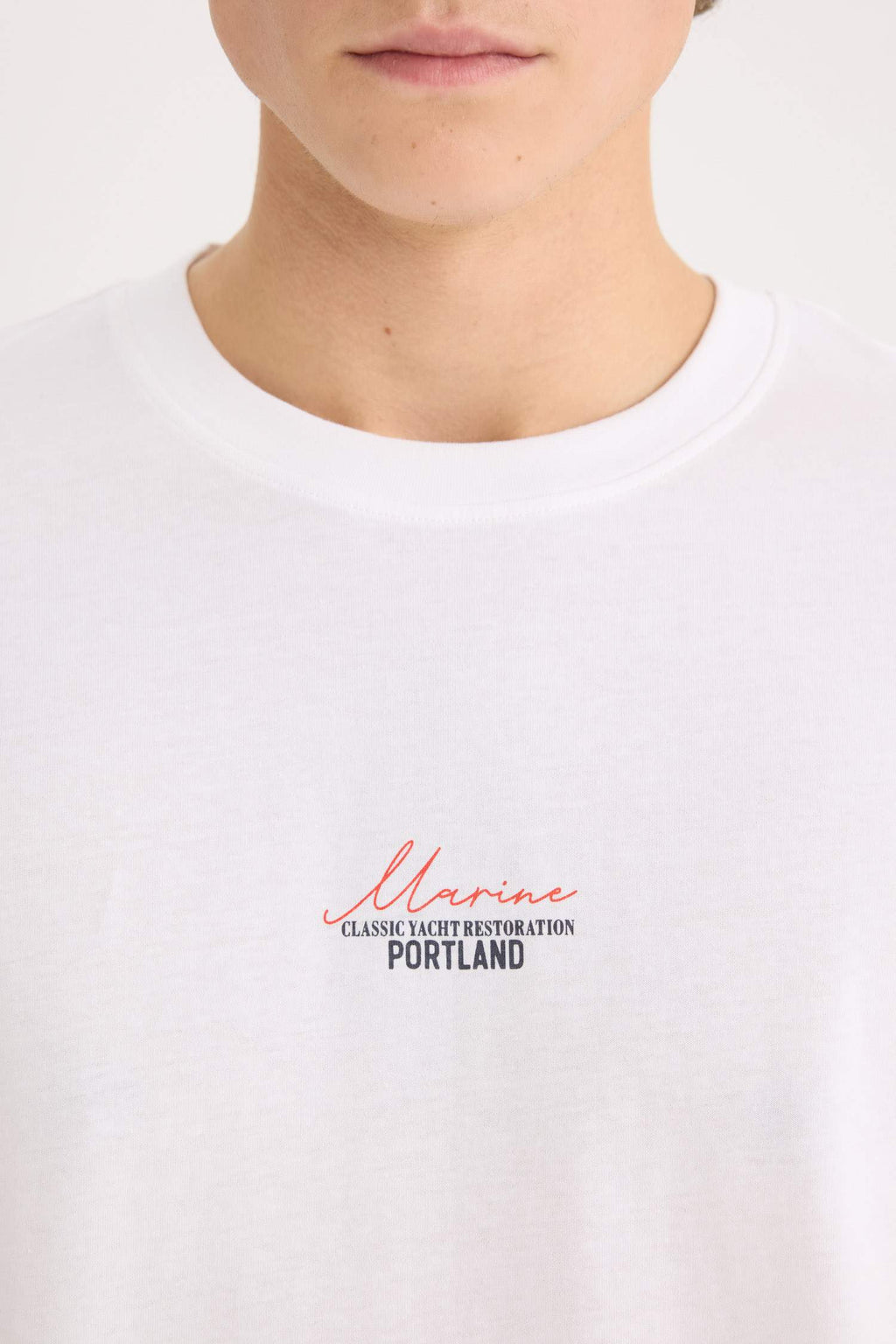 Oversize Fit Crew Neck Printed T-Shirt