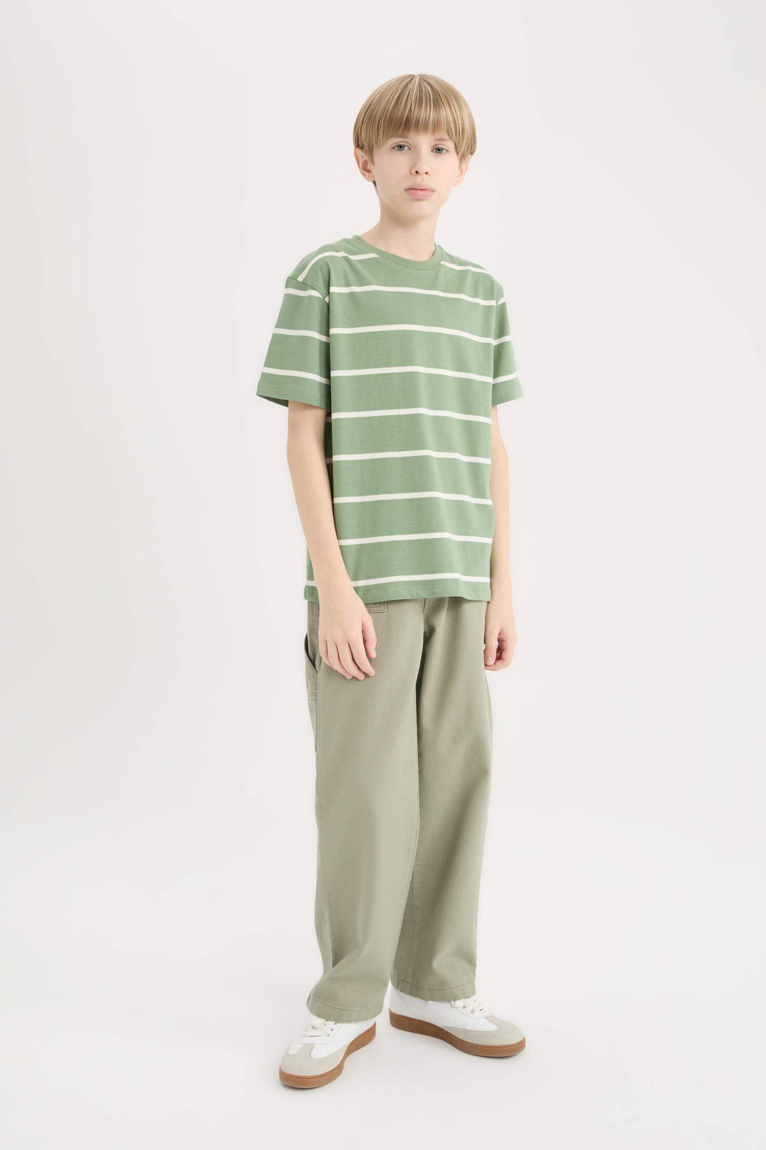 Boy Crew Neck Striped T-Shirt