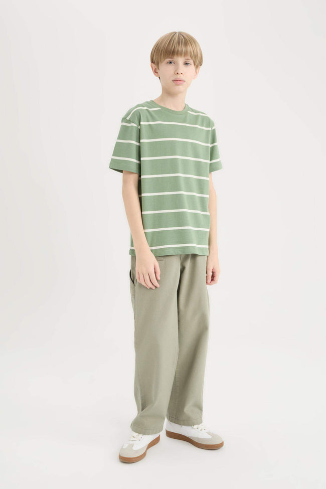 Boy Crew Neck Striped T-Shirt Main Image