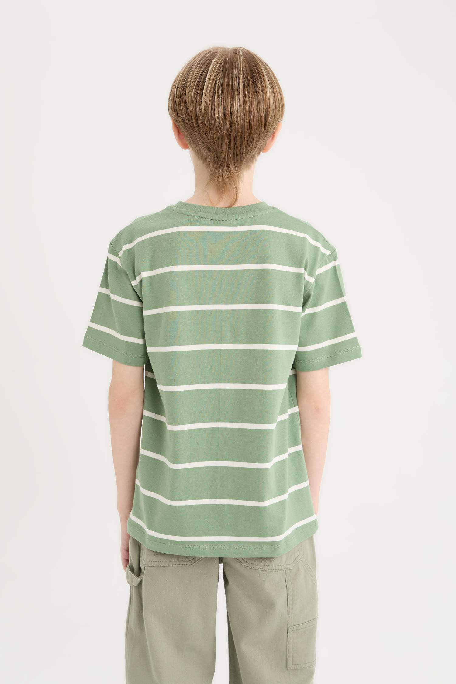 Boy Crew Neck Striped T-Shirt