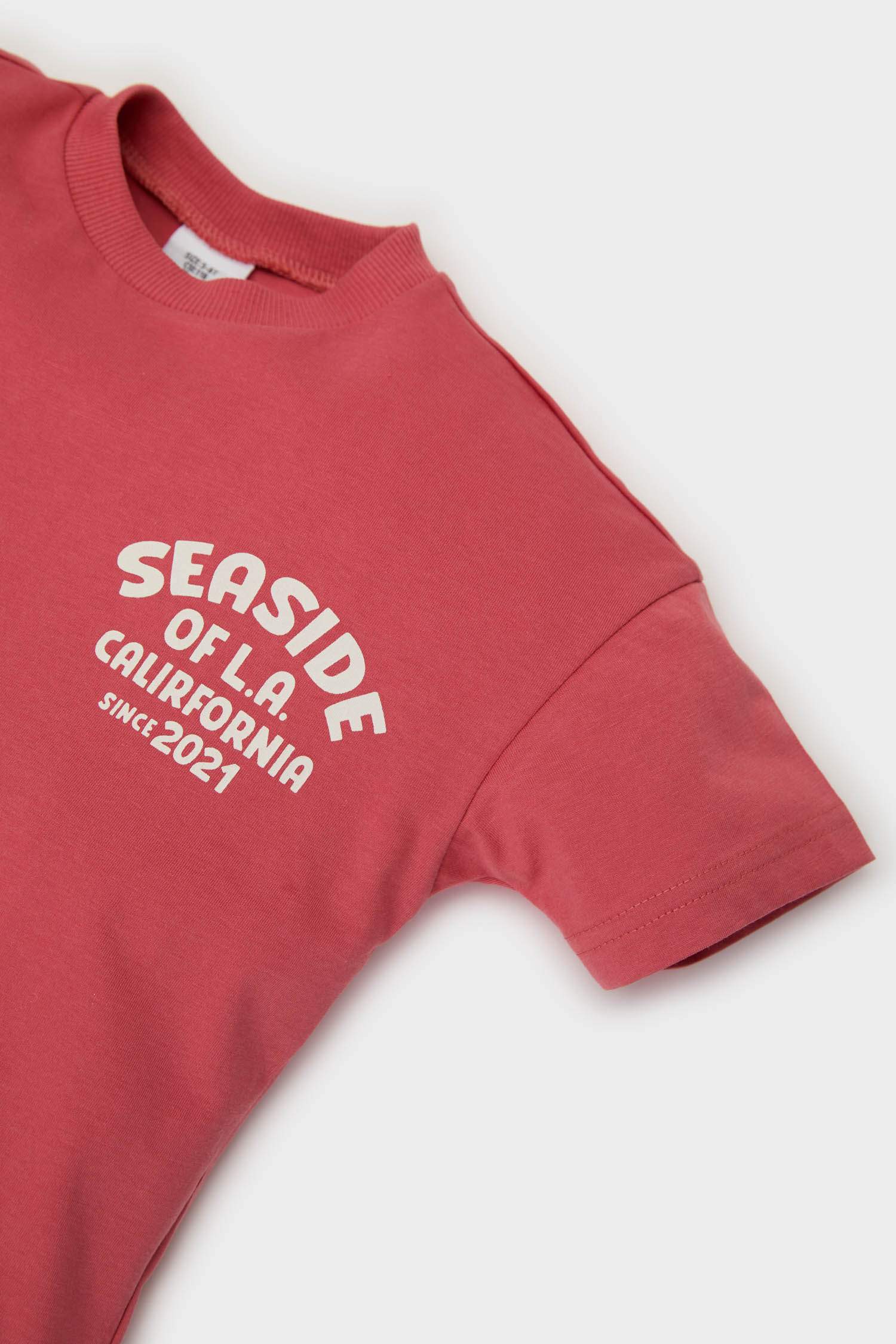 Baby Boy Regular Fit Slogan Patterned T-shirt