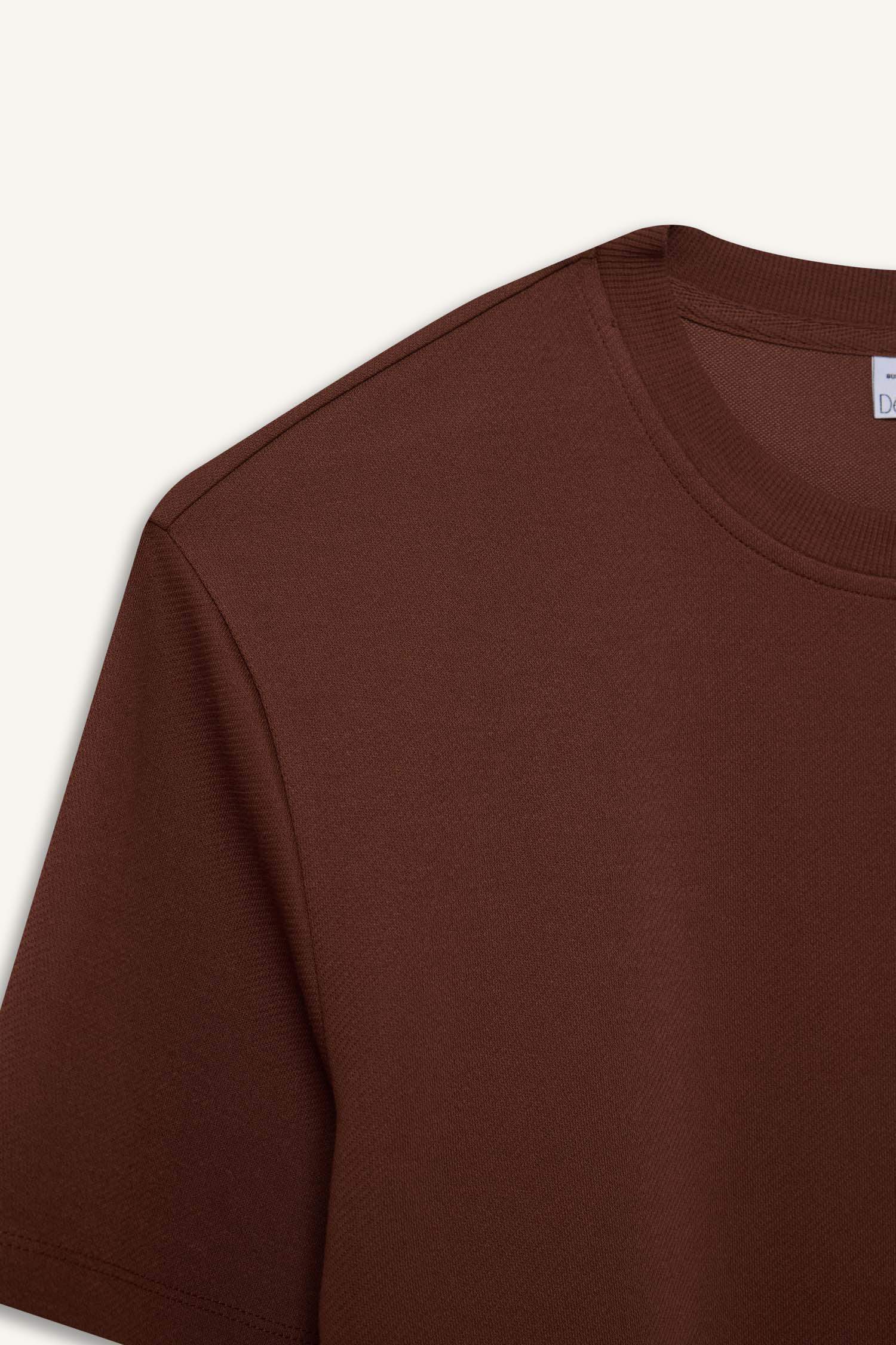 Regular Fit Crew Neck Twill T-Shirt