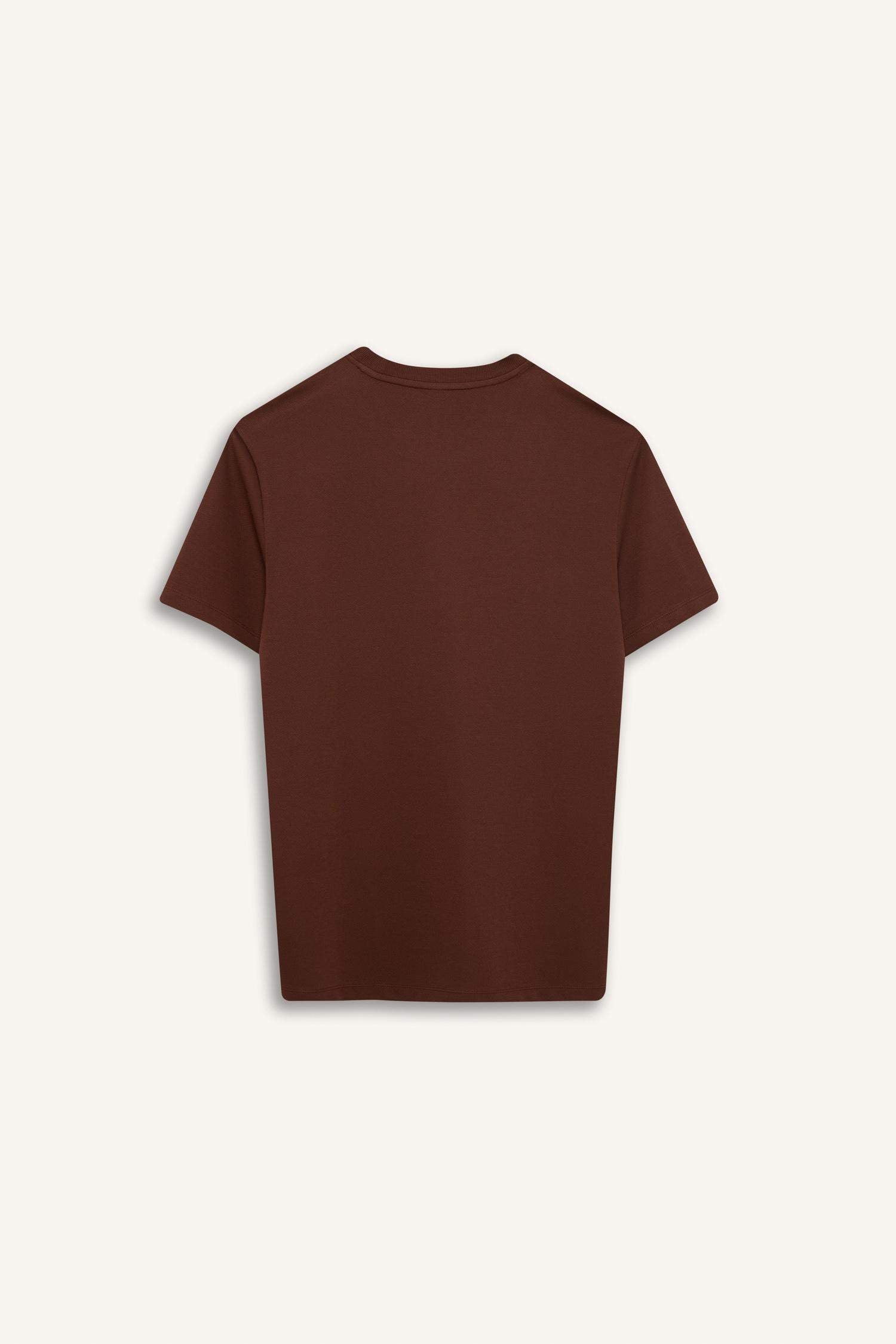 Regular Fit Crew Neck Twill T-Shirt