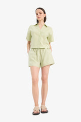 Coool Linen Shorts with Short Legs and Regular Waistband