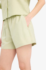 Coool Linen Shorts with Short Legs and Regular Waistband
