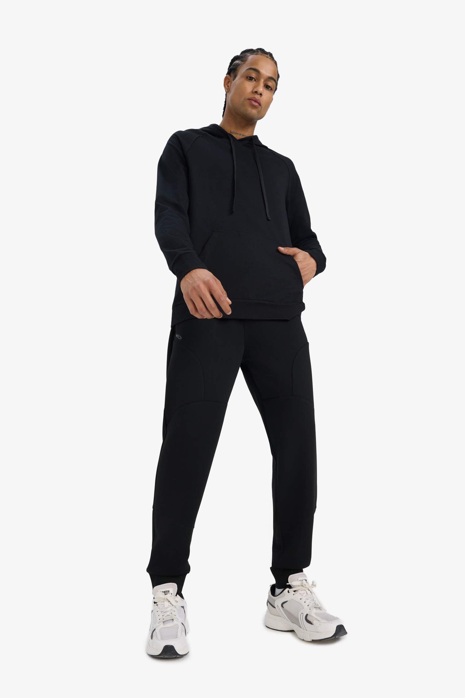 DeFactoFit Standard Fit Hooded Sports Sweatshirt