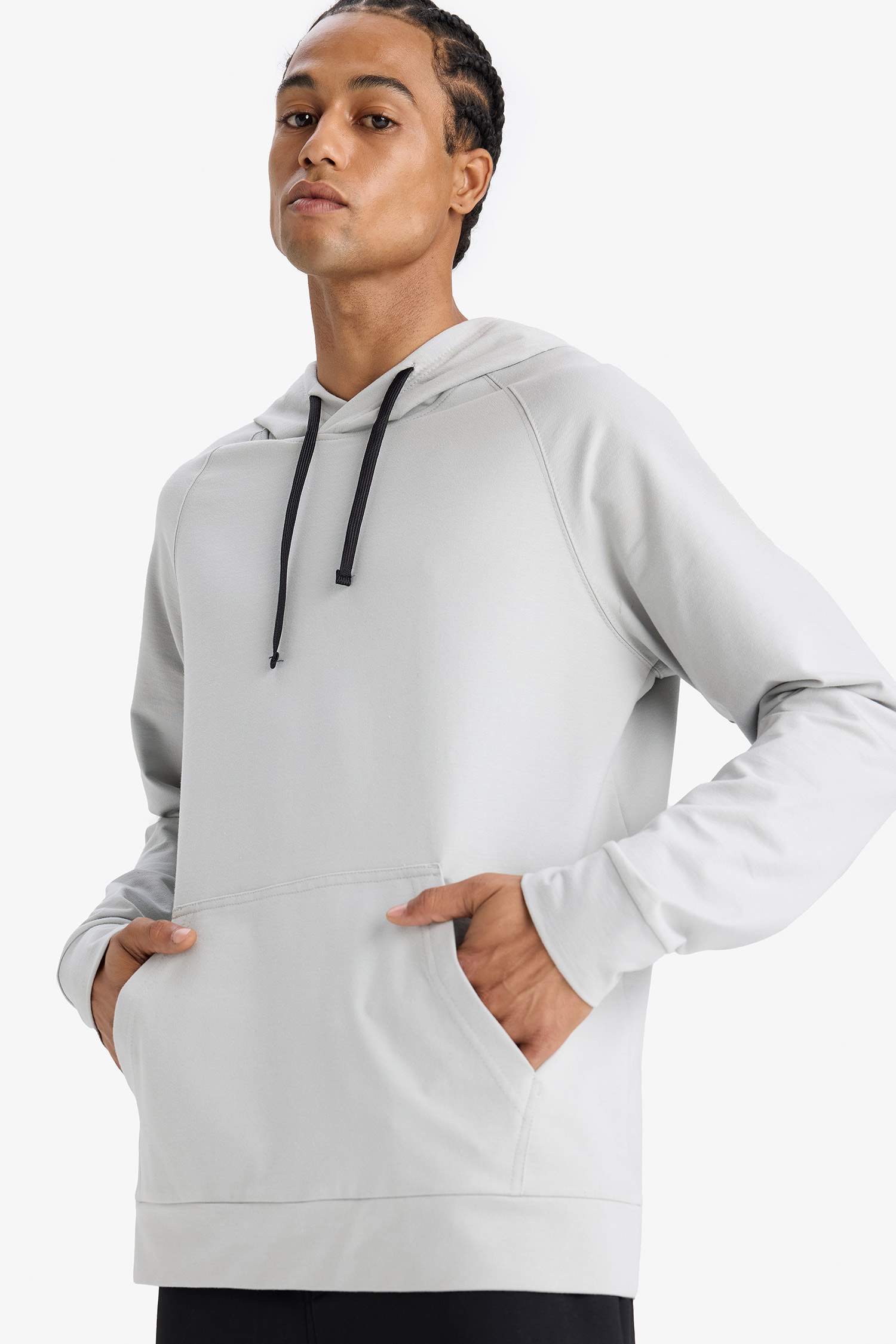 DeFactoFit Standard Fit Hooded Sports Sweatshirt
