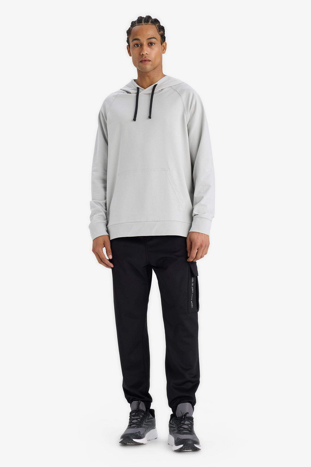 DeFactoFit Standard Fit Hooded Sports Sweatshirt