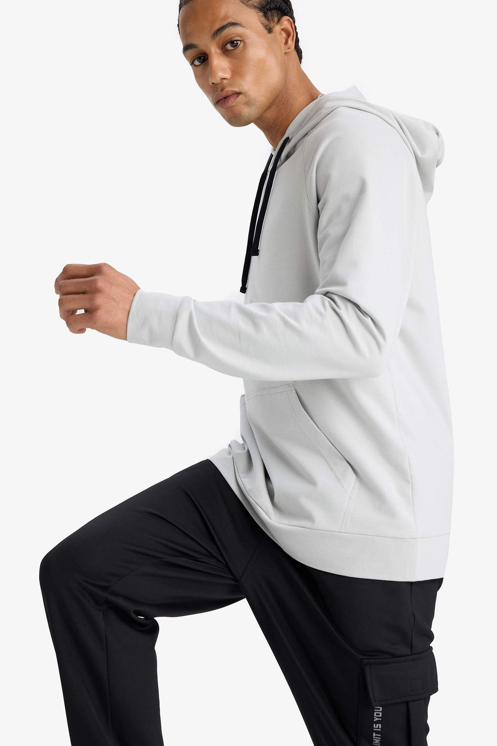 DeFactoFit Standard Fit Hooded Sports Sweatshirt