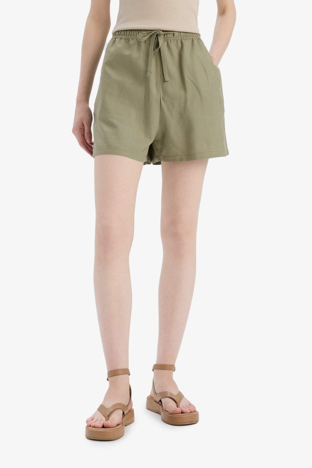Normal Waist Short Leg Shorts