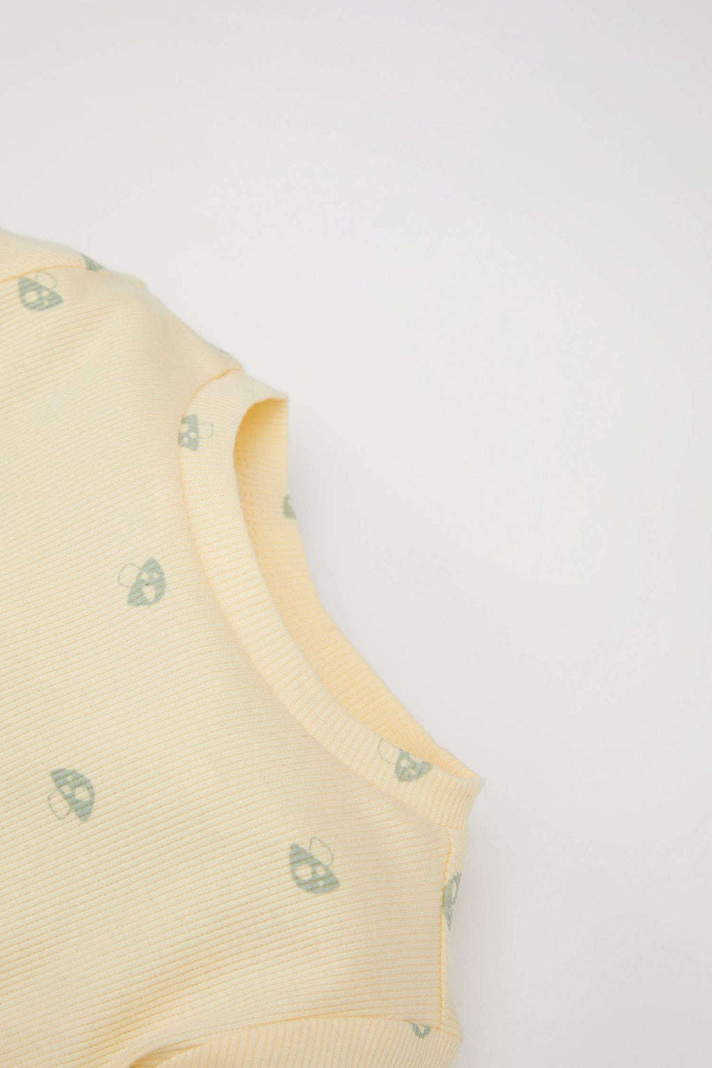 Baby Girl Pajama Set Patterned Long Sleeve Ribbed Camisole Top and Elastic Waist Long Bottom