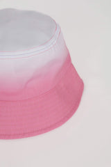 Girls Gradient Printed Jean Bucket Hat