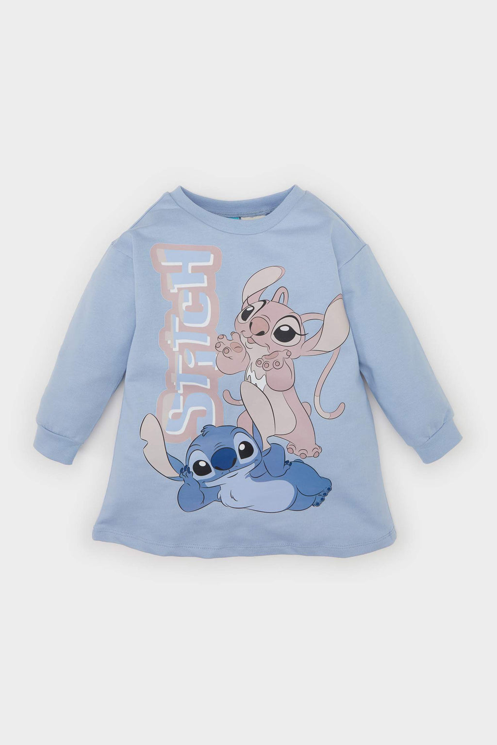 Baby Girl Disney Lilo & Stitch Crew Neck Long Sleeve Sweat Dress