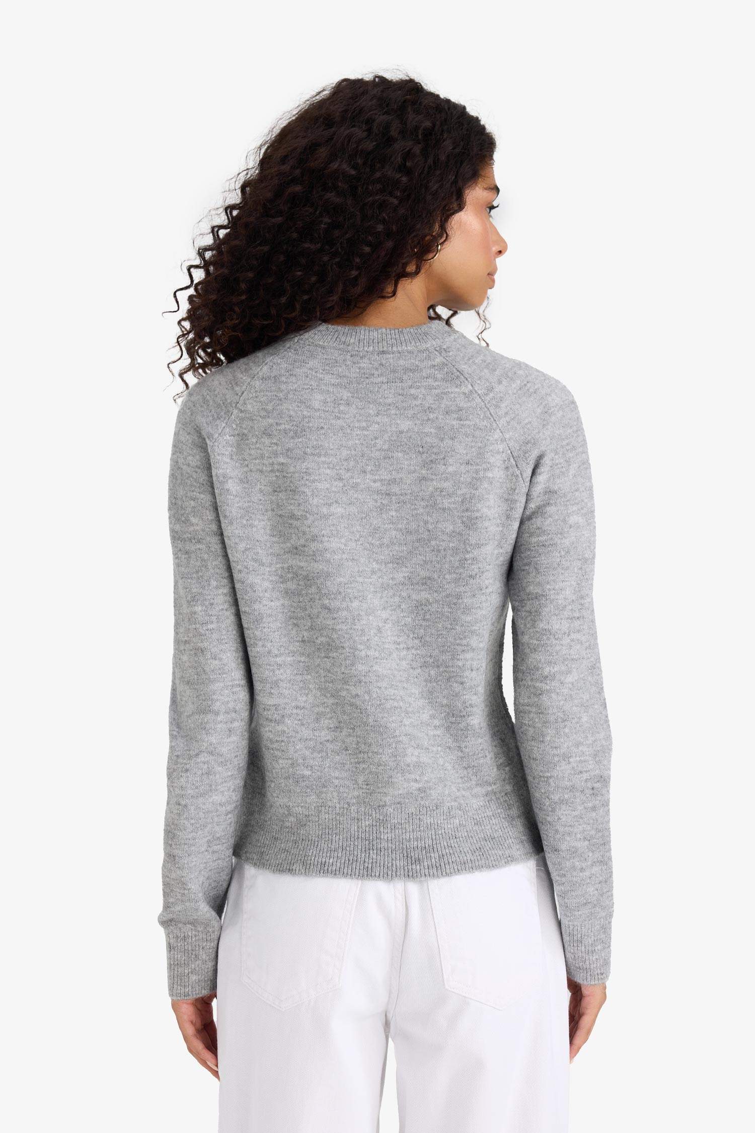 Regular Fit Crew Neck Basic Plain Soft Touch Knit Sweater
