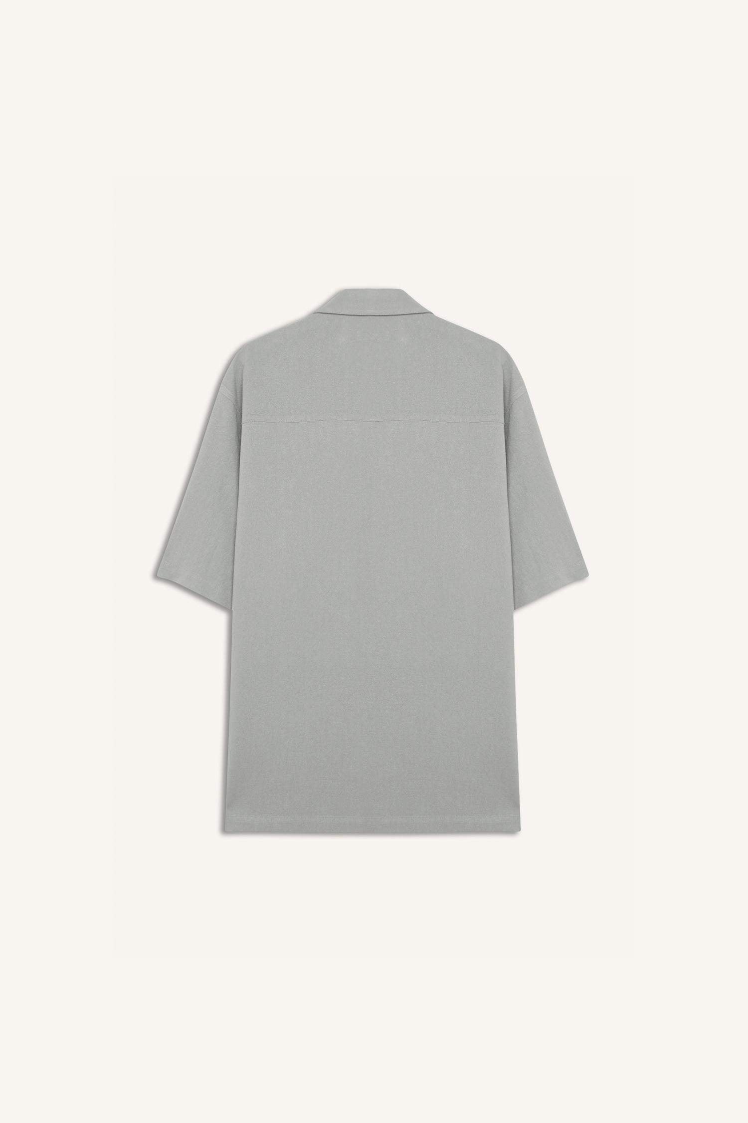 Relax-Fit Polo-Neck Cotton Summer Short-Sleeve Shirt