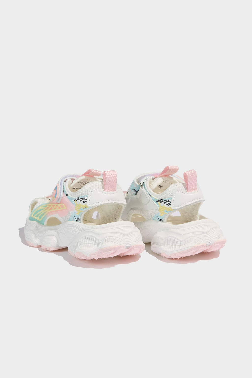 Girl Flat Sole Faux Leather Sandals