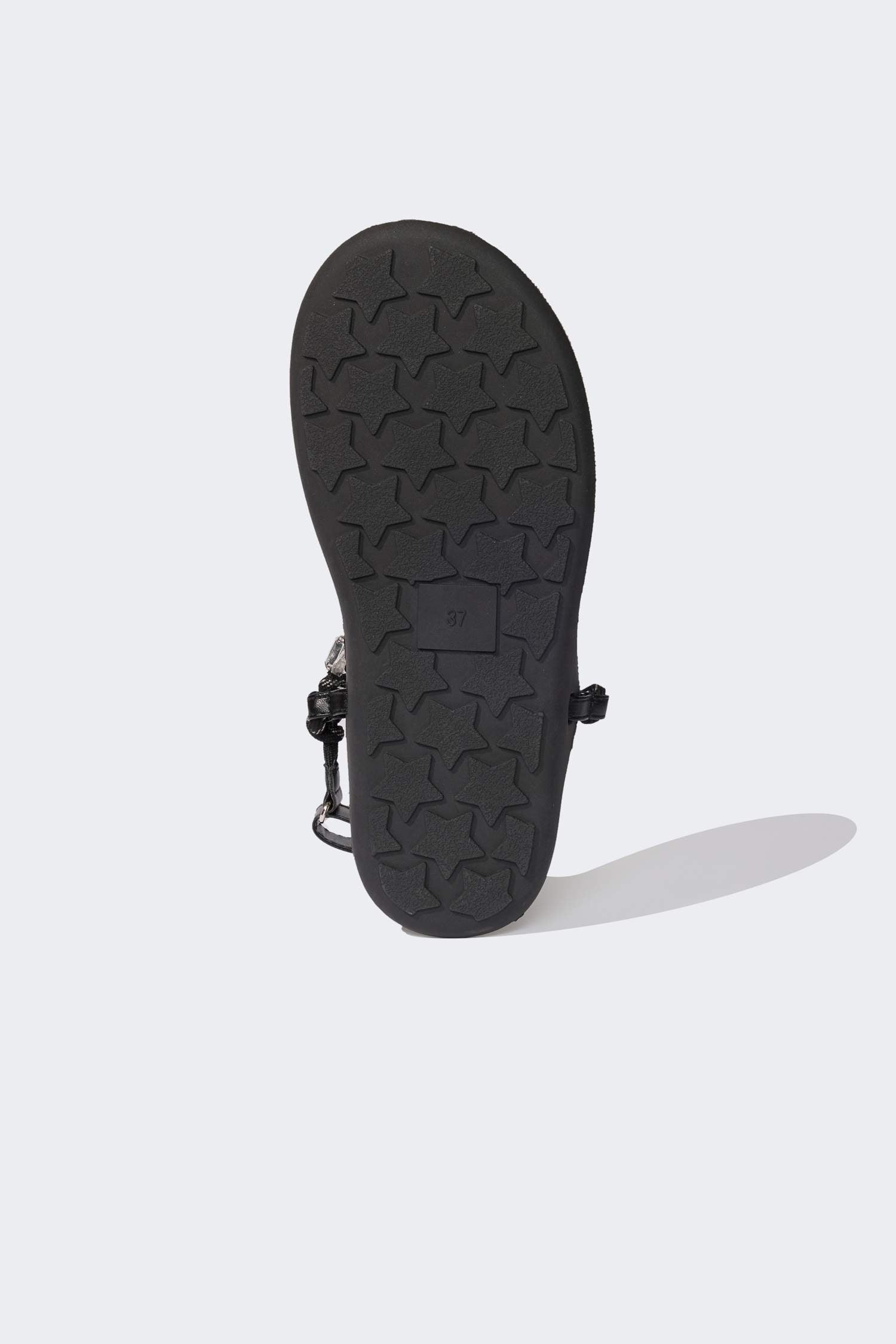 Woman Flat Sole Faux Leather Sandals