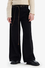 Girl Wide Leg Cotton Trousers