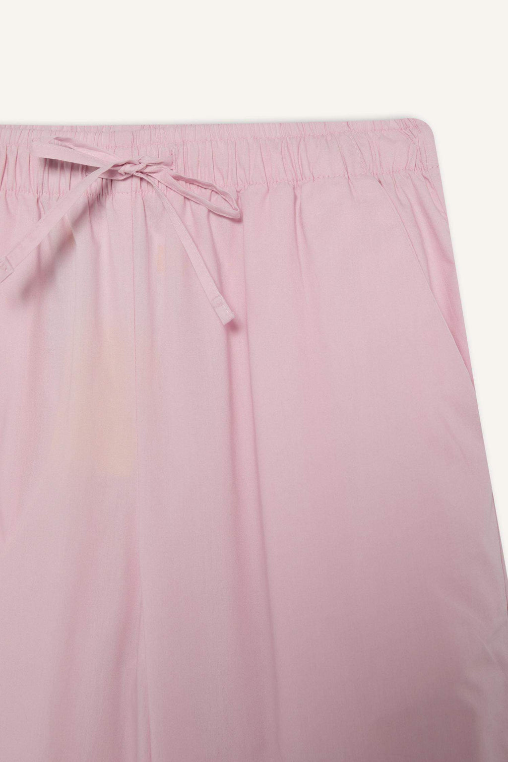 Wide Leg Striped High Waist Poplin Trousers