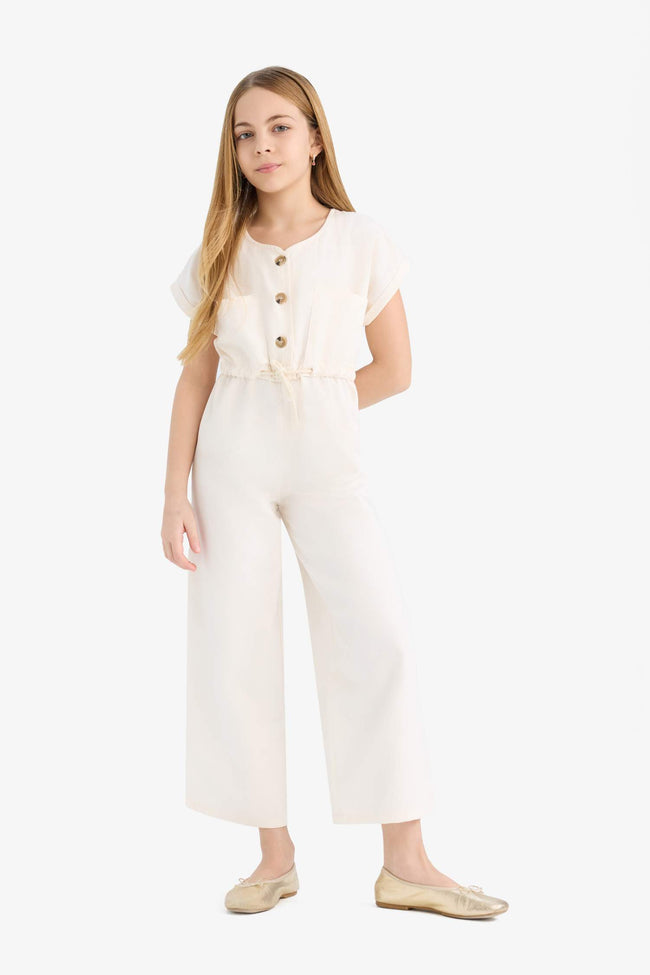 Girl Gabardine Jumpsuit Main Image
