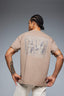 Oversiz Fit Crew Neck Back Printed T-Shirt