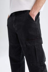 100% Cotton Relax Fit Straight Leg Jeans