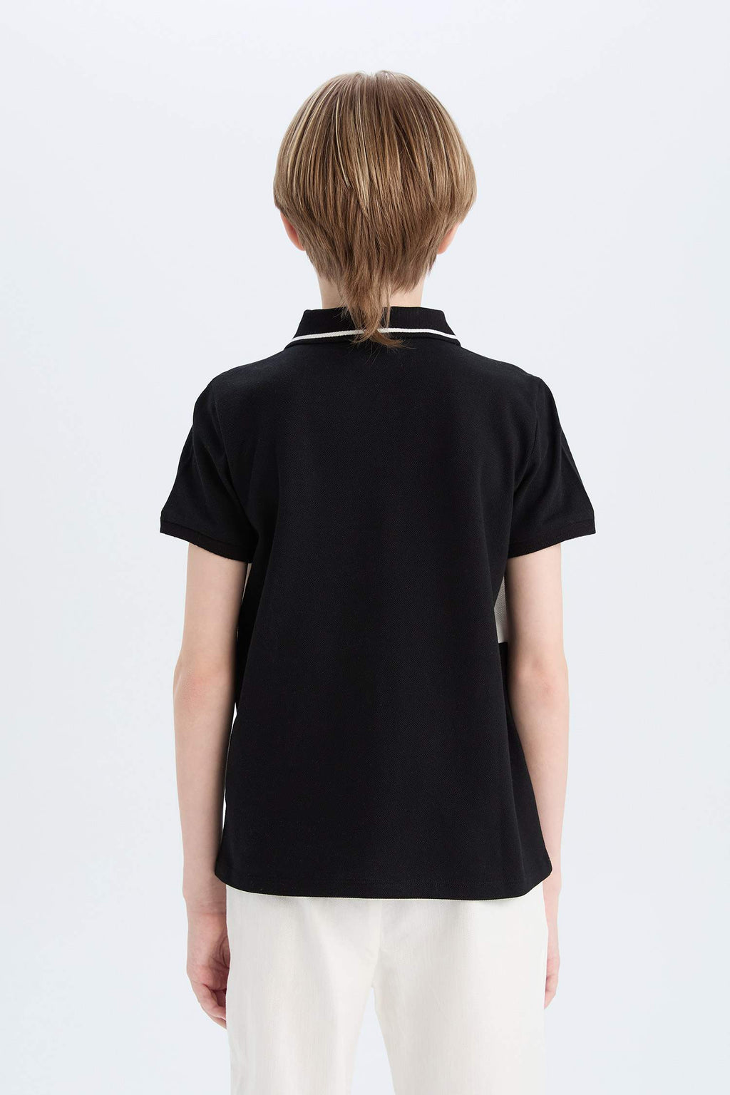 Boy Boy Color Block Pique Polo T-Shirt