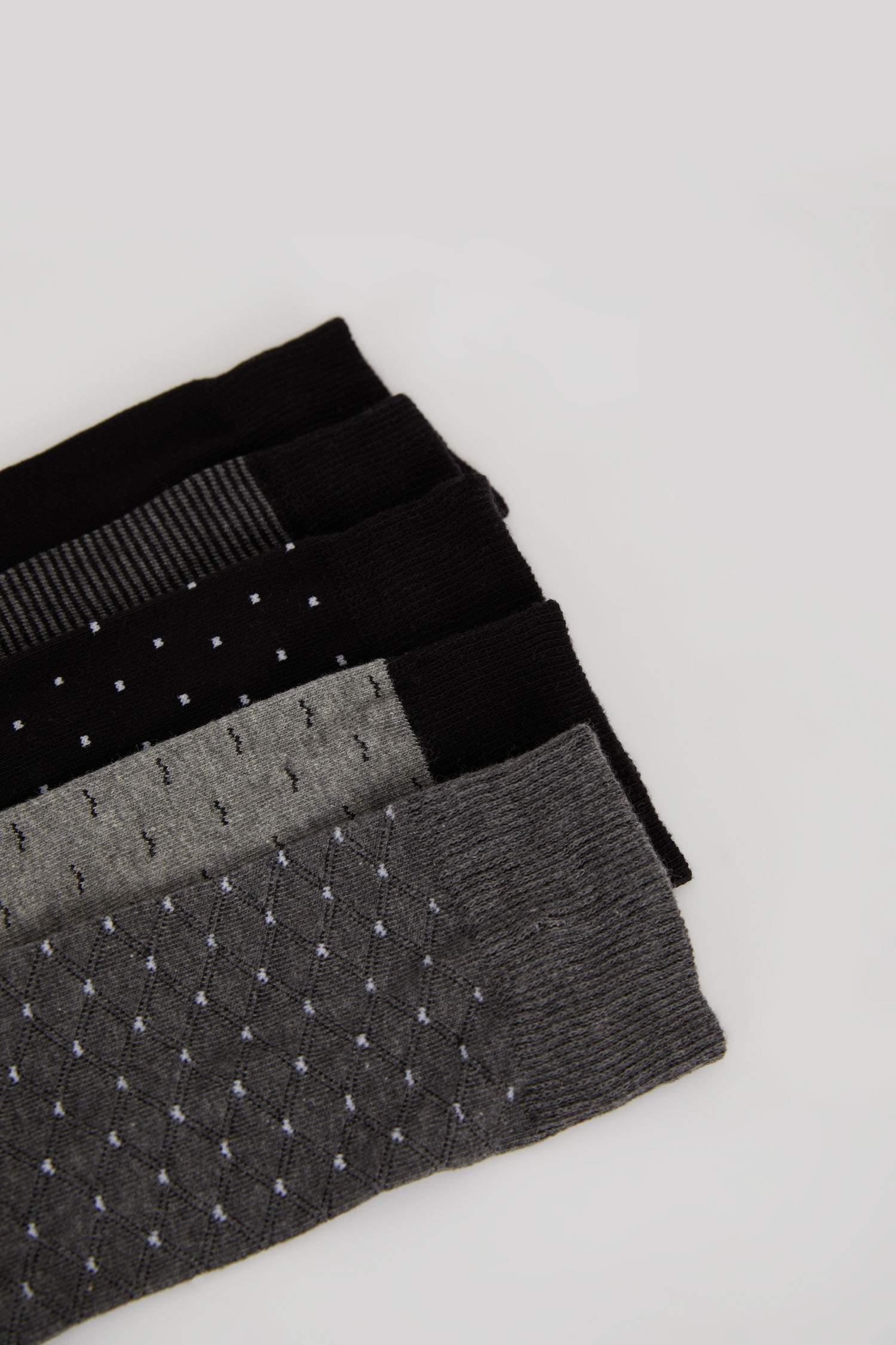 Men 5-Pack Cotton Long Socks