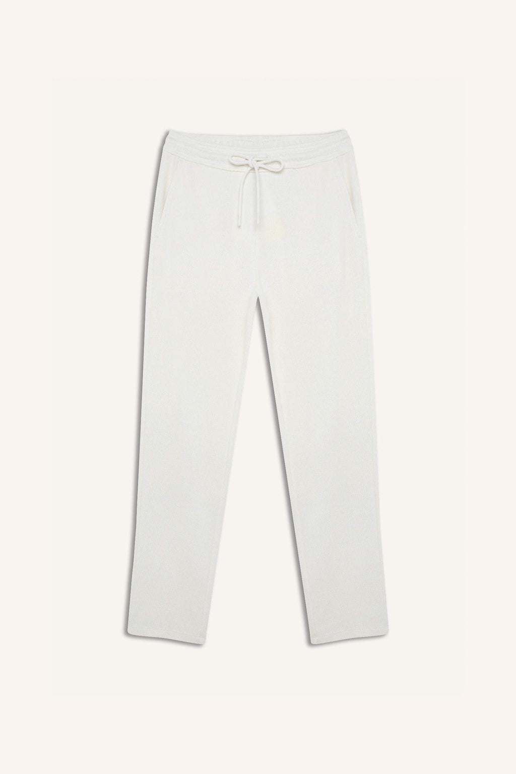 Regular Fit Track Bottom Waisted Lace-Up Pocket Detailed Flat Leg