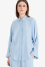 Relax Fit Basic Plain Linen Blend Long Sleeve Hijab Shirt Tunic