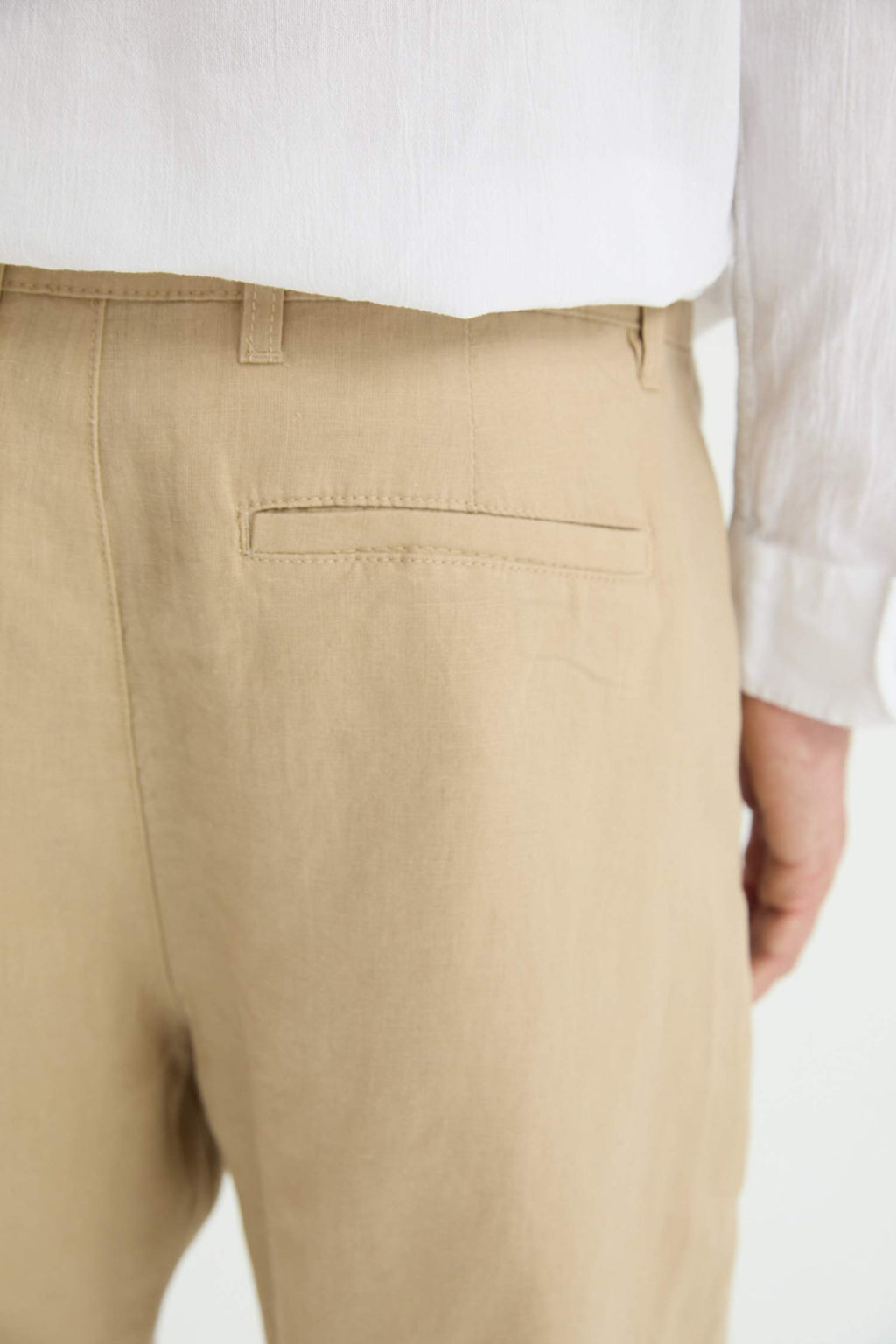 Regular Fit Summer Linen Bermuda Shorts