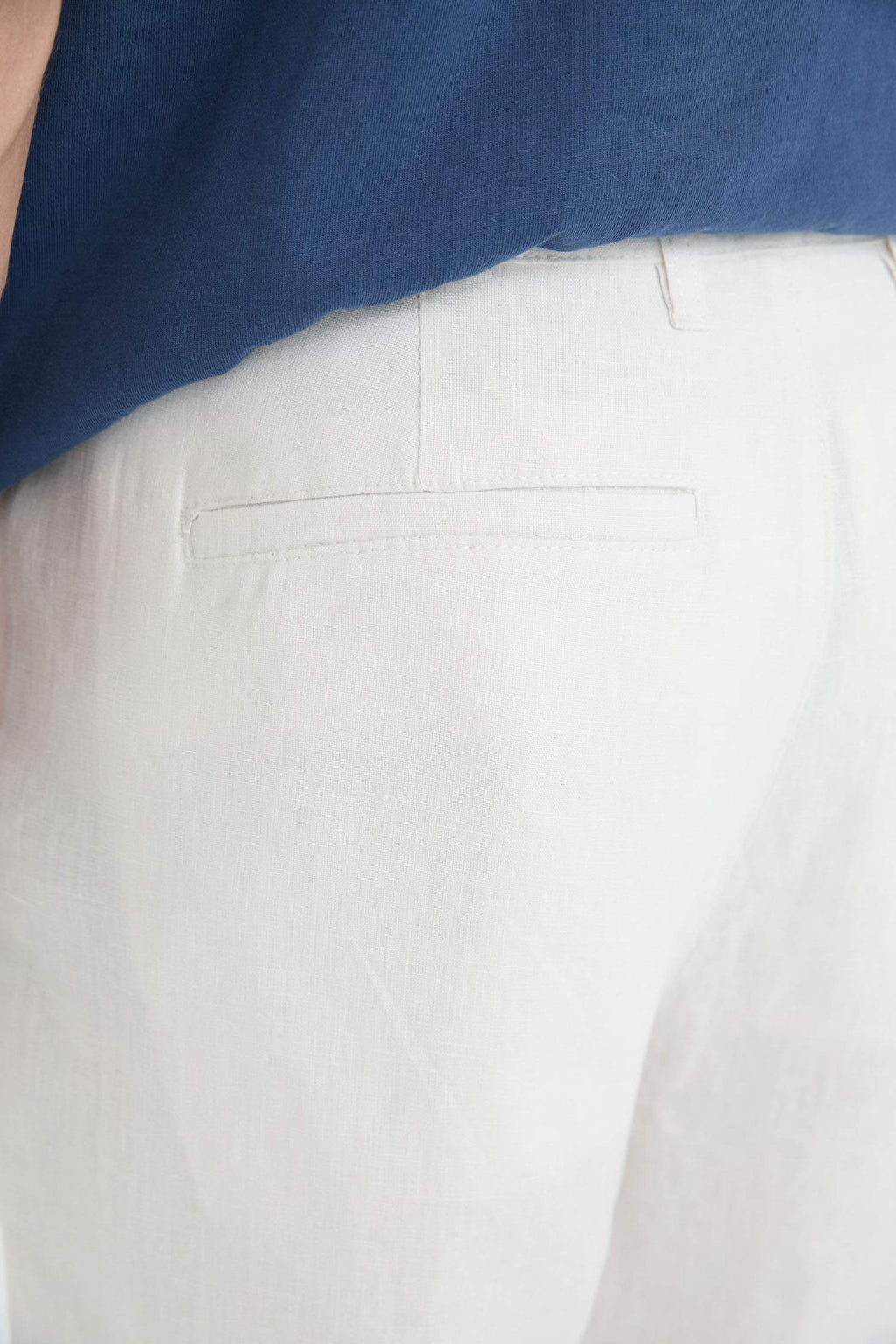 Regular Fit Summer Linen Bermuda Shorts