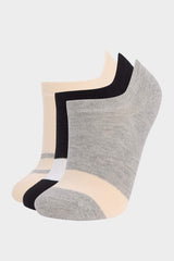 Man 3 Pcs Cotton Sneaker Socks