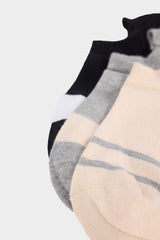 Man 3 Pcs Cotton Sneaker Socks