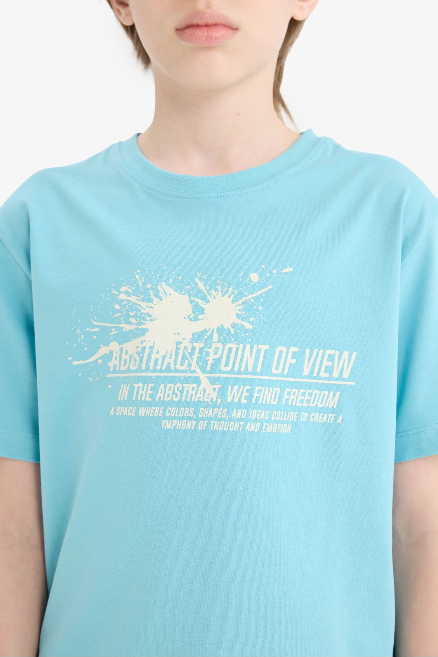 Boy Crew Neck Printed Short Sleeve T-Shirt