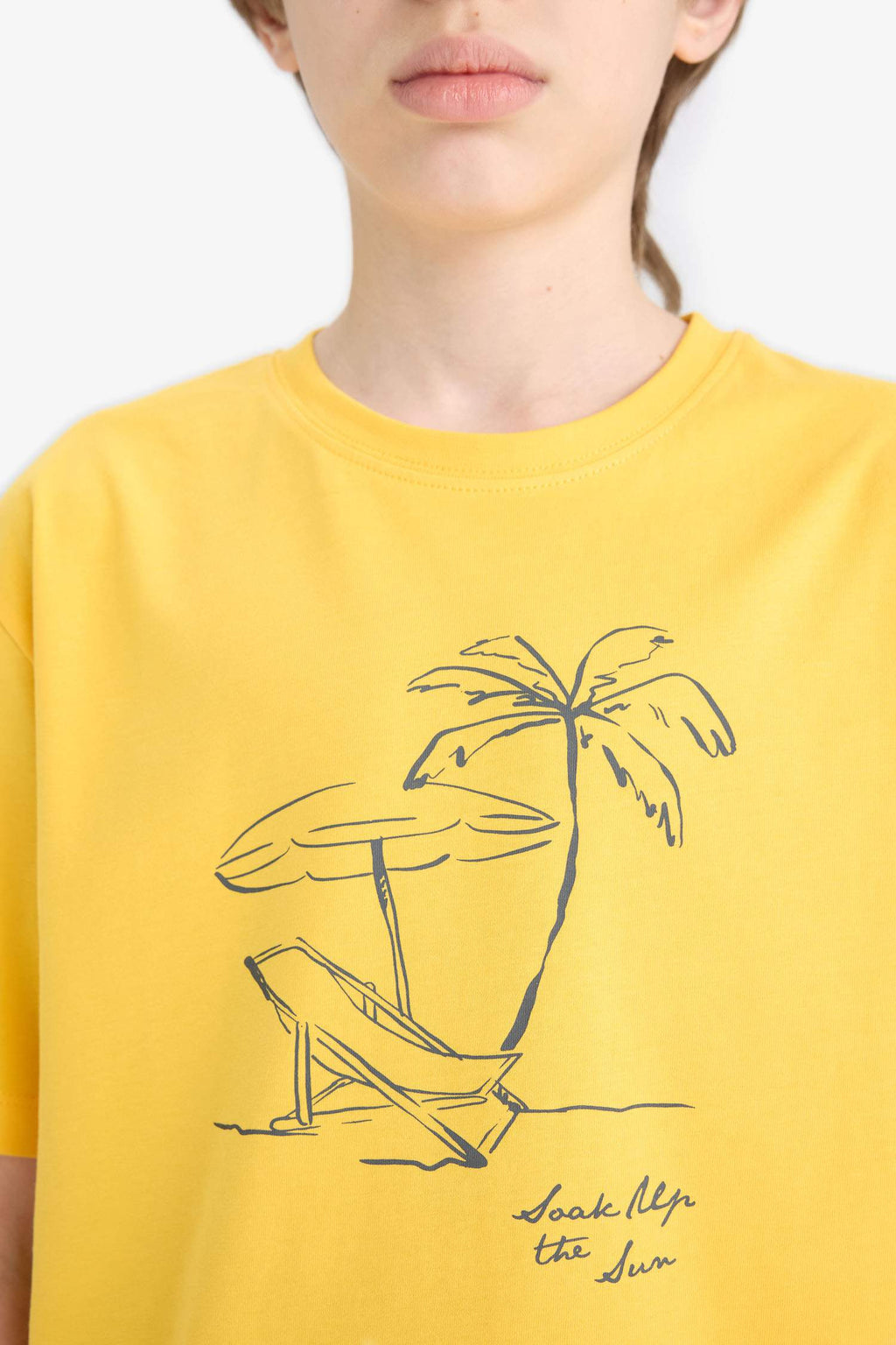 Boys Crew Neck Printed Short Sleeve T-Shirt