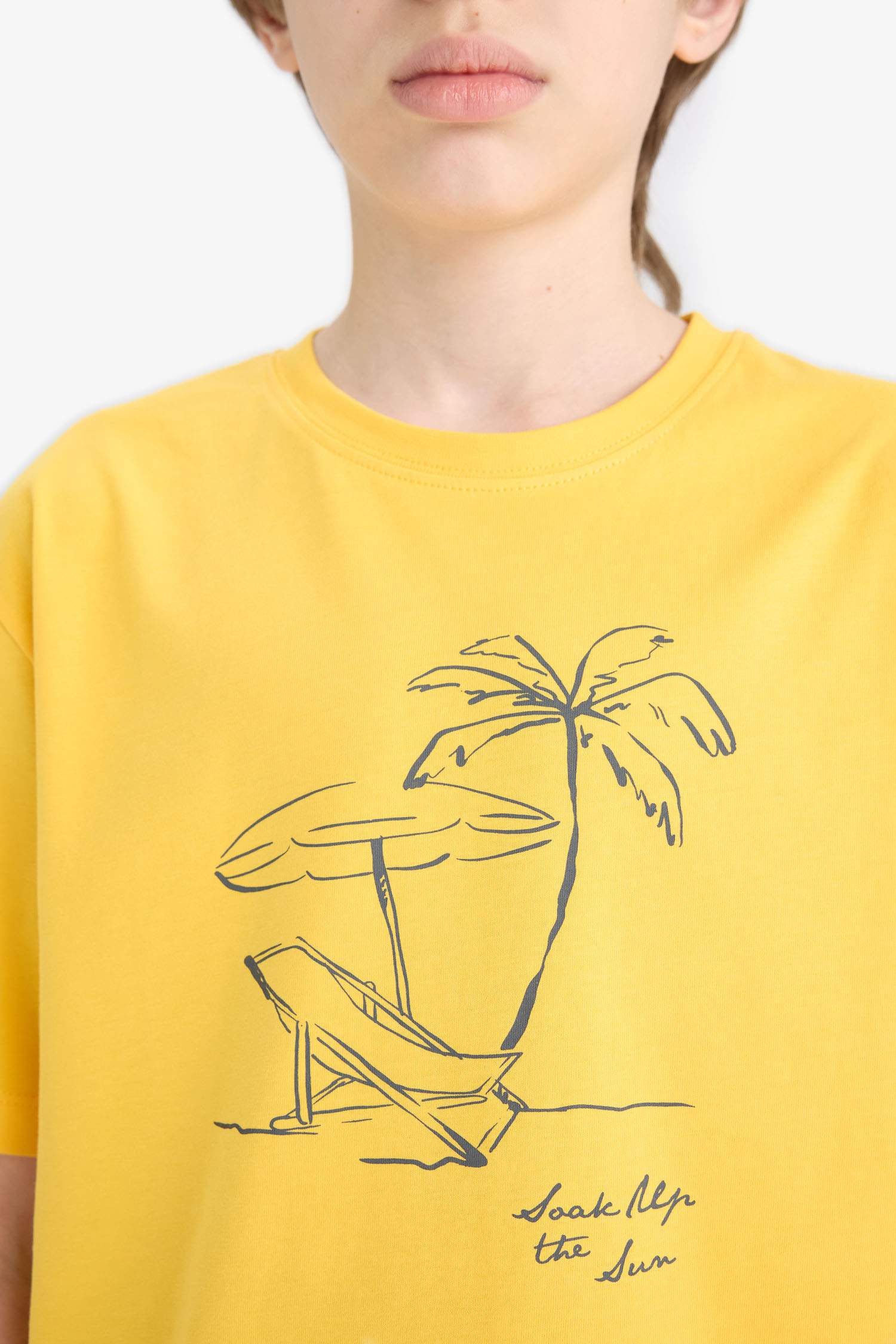 Boys Crew Neck Printed Short Sleeve T-Shirt