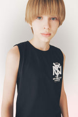 Boys Bike Collar Printed Athlete