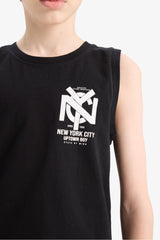 Boys Bike Collar Printed Athlete